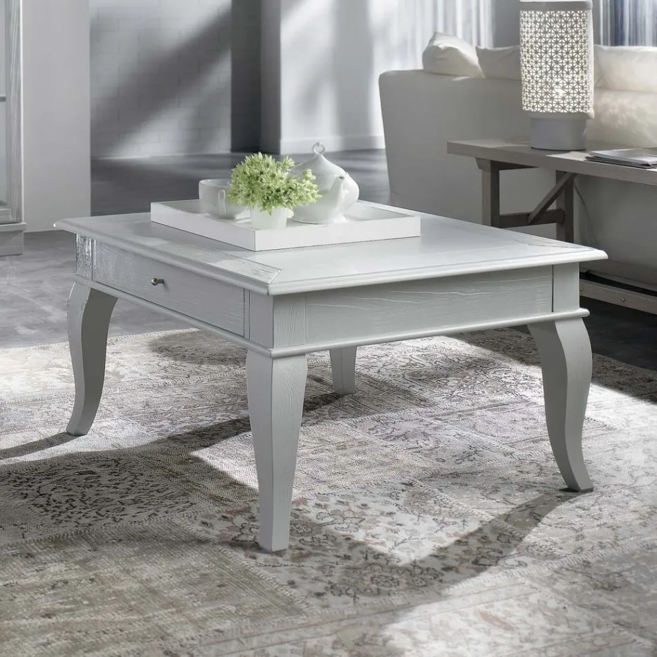 Mesa de Centro com Partes Sólidas em Ay - ous e Linden Made in Italy - Era Viadurini