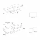 Mesa de centro com tampos giratórios em HPL Made in Italy, Precious - Paris Viadurini
