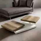 Mesa de centro com tampos giratórios em HPL Made in Italy, Precious - Paris Viadurini
