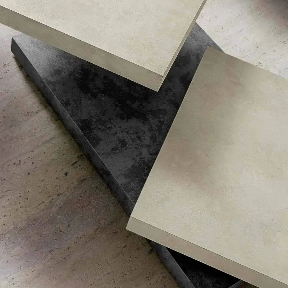 Mesa de centro com tampos giratórios em HPL Made in Italy, Precious - Paris Viadurini