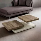 Mesa de centro com tampos giratórios em HPL Made in Italy, Precious - Paris Viadurini