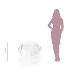 Mesa de centro com tampo e base em Plexiglass Made in Italy - Brento Viadurini