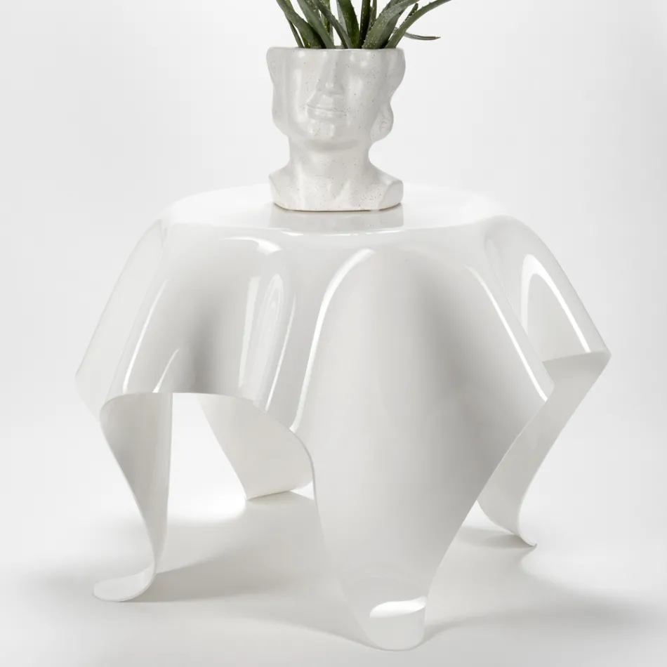 Mesa de centro com tampo e base em Plexiglass Made in Italy - Brento Viadurini