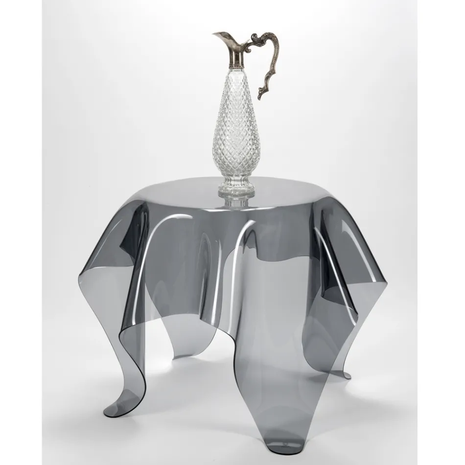 Mesa de centro com tampo e base em Plexiglass Made in Italy - Brento Viadurini