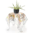 Mesa de centro com tampo e base em Plexiglass Made in Italy - Brento Viadurini