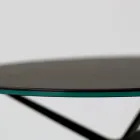 Mesa de centro com tampo redondo de porcelanato feito na Itália - Siste Viadurini