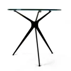 Mesa de centro com tampo redondo de porcelanato feito na Itália - Siste Viadurini