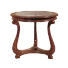 Mesa de centro com tampo de vidro Made in Italy - Sedna Viadurini