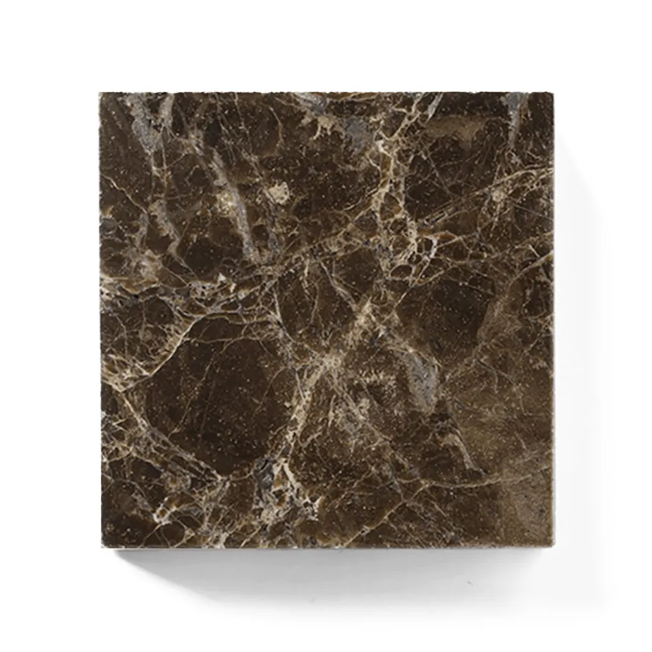 Mesa de centro com tampo redondo de mármore fabricado na Itália - Makino Viadurini