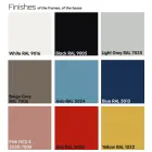 Mesa de centro com tampo redondo de mármore fabricado na Itália - Makino Viadurini