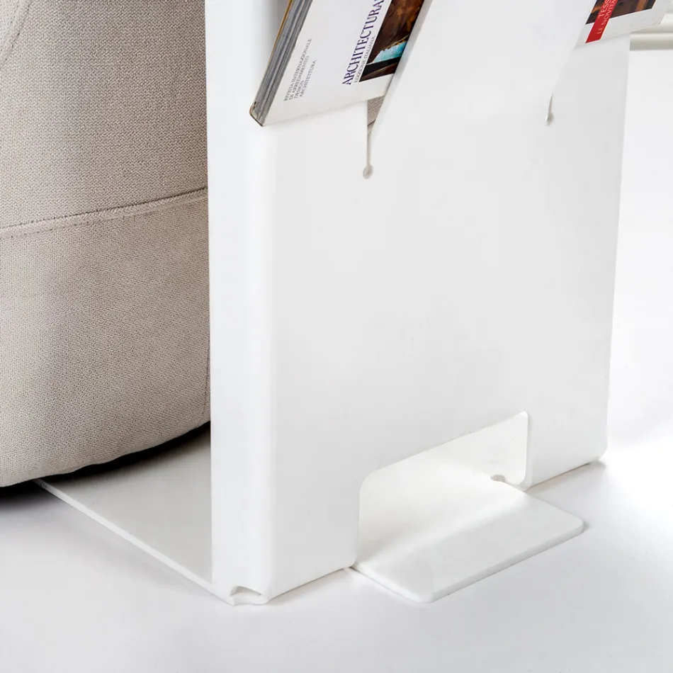 Mesa de centro com porta-revistas de acrílico fabricado na Itália - Belle Viadurini