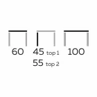 Mesa de centro de design com 2 tampos redondos em Gres Made in Italy - Estocolmo Viadurini