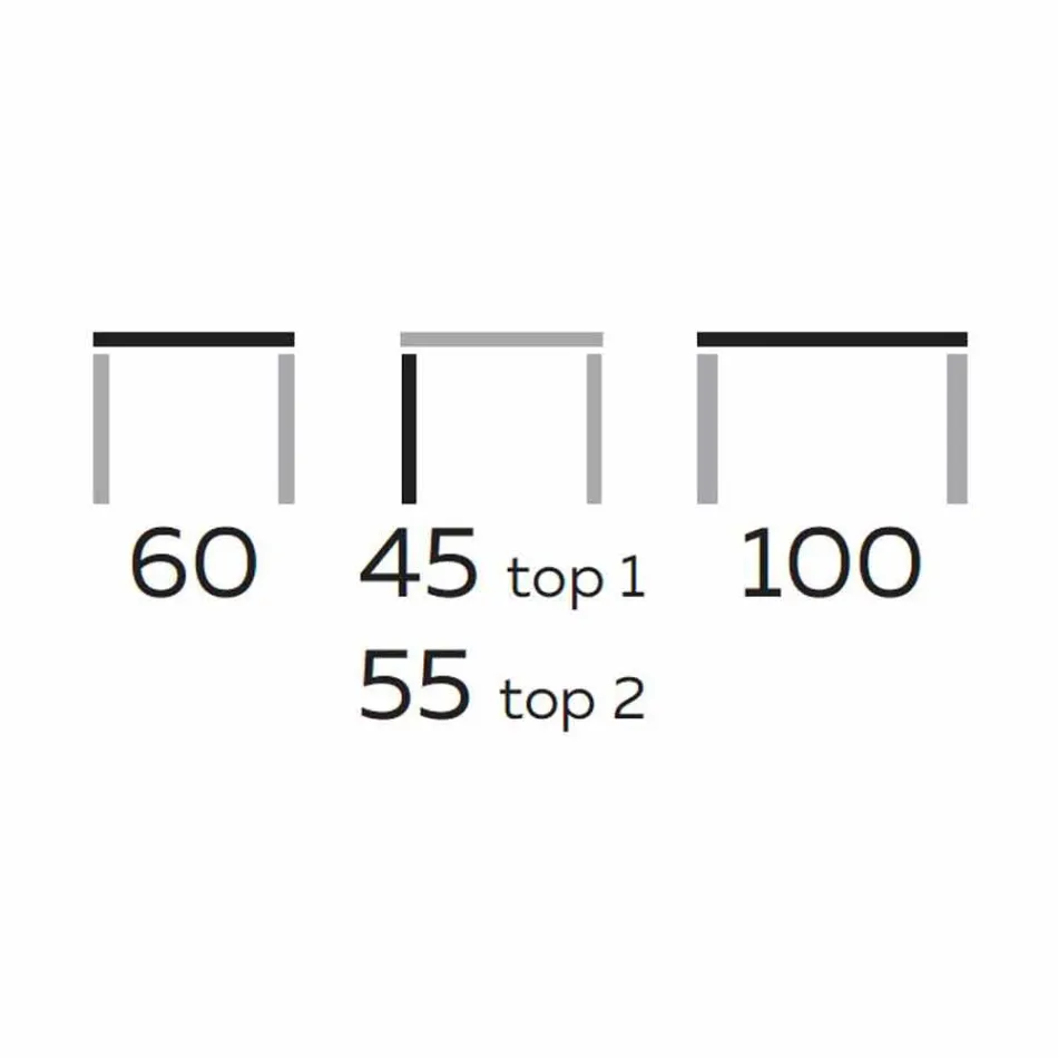 Mesa de centro de design com 2 tampos redondos em Gres Made in Italy - Estocolmo Viadurini