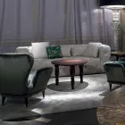 Design moderno mesa de café de madeira, feita na Itália, Loris Viadurini