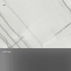 Mesa de Centro Design em Mármore com Base em Vidro Made in Italy - Molino Viadurini