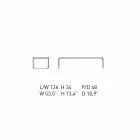 Mesa de Centro em Aço Cromado com Tampo Laminado Fabricado na Itália - Ariete Viadurini