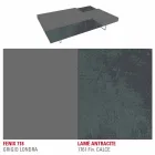 Mesa de centro Fenix com pés transparentes Made in Italy - Justin Viadurini