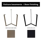 Mesa de centro de grés com base de aço fabricada na Itália - Aspira Viadurini