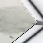 Mesa de centro de grés e base de aço fabricada na Itália - Birba Viadurini