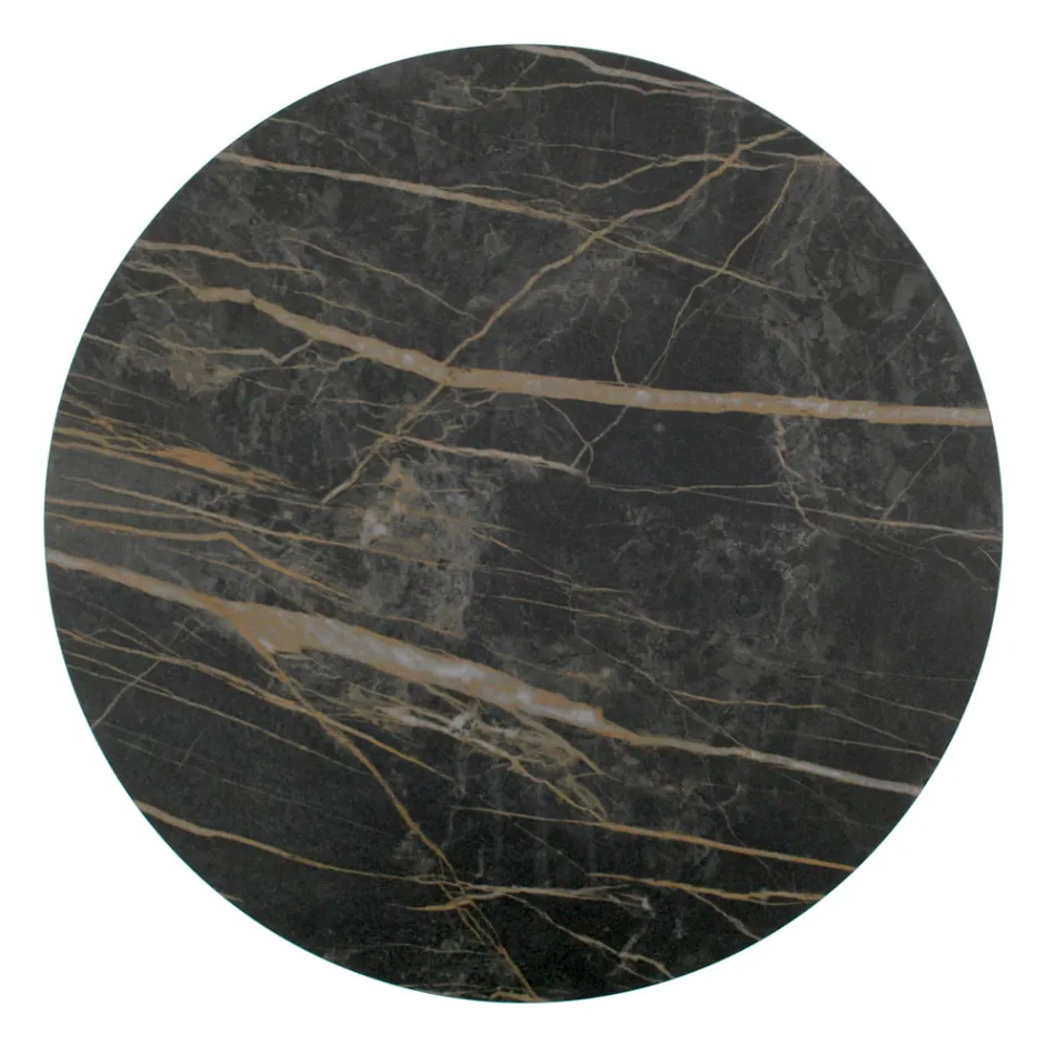 Mesa de Centro em Porcelana Grès e Base Redonda Made in Italy - Tullia Viadurini