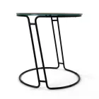 Mesa de Centro em Porcelana Grès e Base Redonda Made in Italy - Tullia Viadurini