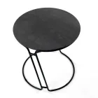 Mesa de Centro em Porcelana Grès e Base Redonda Made in Italy - Tullia Viadurini