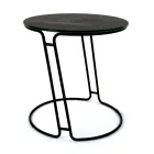 Mesa de Centro em Porcelana Grès e Base Redonda Made in Italy - Tullia Viadurini