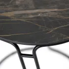 Mesa de Centro em Porcelana Grès e Base Redonda Made in Italy - Tullia Viadurini