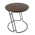 Mesa de Centro em Porcelana Grès e Base Redonda Made in Italy - Tullia Viadurini