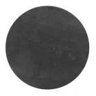 Mesa de centro em grés redondo e base com 3 luas crescentes Made in Italy - Arepa Viadurini