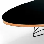 Mesa de centro em laminado preto e aço lacado fabricado na Itália - Persefone Viadurini