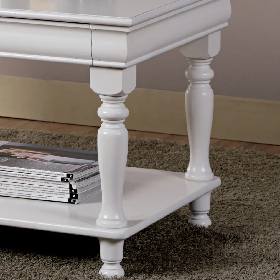 Mesa de centro em madeira maciça de faia fabricada na Itália - Frigg Viadurini