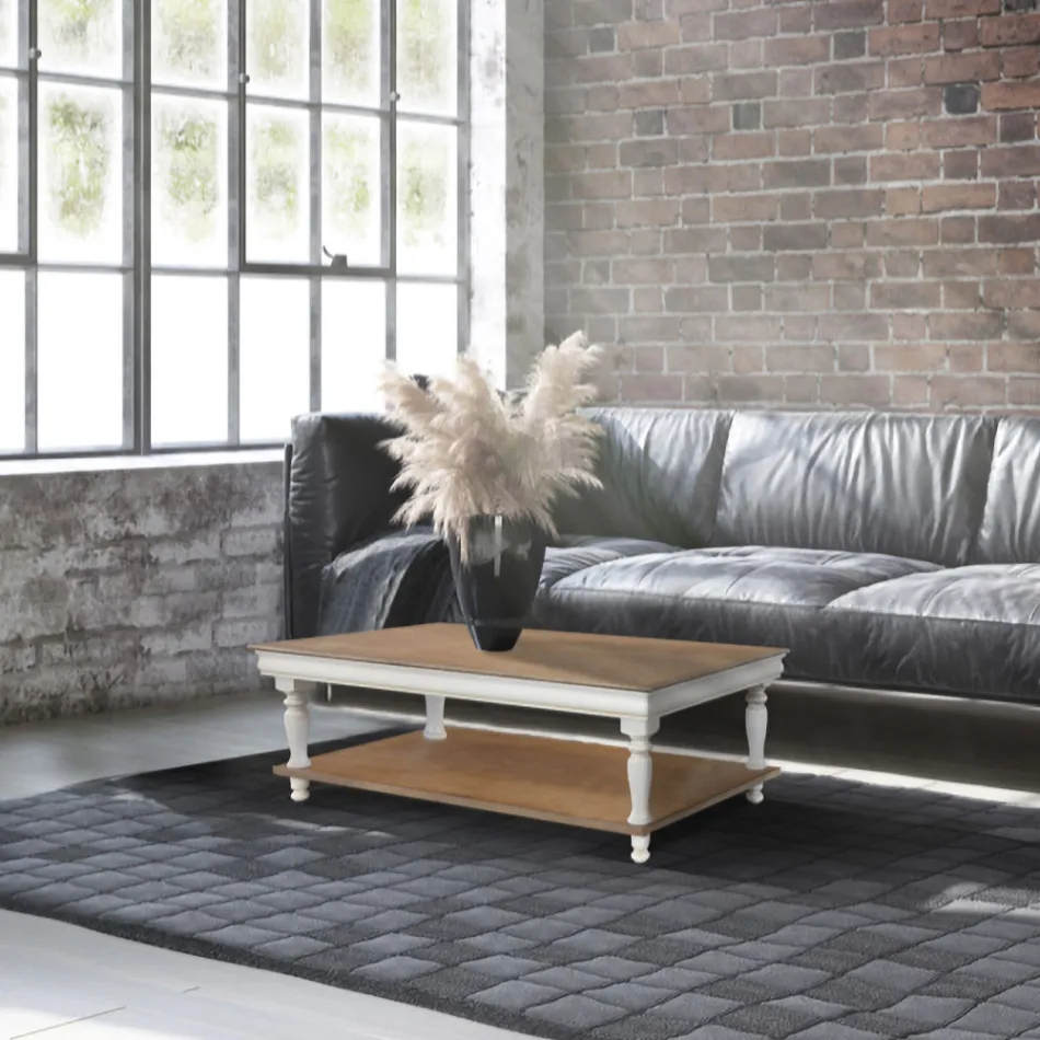 Mesa de centro em madeira maciça de faia fabricada na Itália - Frigg Viadurini