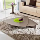 Mesa de centro em Mdf lacado com tampo giratório Made in Italy - Lisa Viadurini