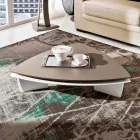 Mesa de centro em Mdf lacado com tampo giratório Made in Italy - Lisa Viadurini