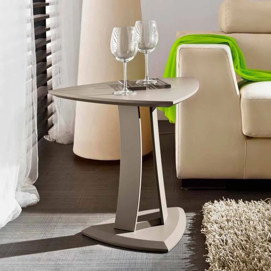 Mesa de Centro em Mdf Lacado Fabricado na Itália, Alta Qualidade - Lisa Viadurini