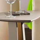 Mesa de Centro em Mdf Lacado Fabricado na Itália, Alta Qualidade - Lisa Viadurini