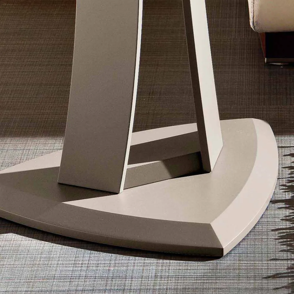 Mesa de Centro em Mdf Lacado Fabricado na Itália, Alta Qualidade - Lisa Viadurini