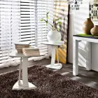 Mesa de Centro em Mdf Lacado Fabricado na Itália, Alta Qualidade - Lisa Viadurini