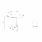 Mesa de Centro em Mdf Lacado Fabricado na Itália, Alta Qualidade - Lisa Viadurini