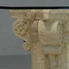 Espreguiçadeira contemporânea em pedra e cristal do design clássico Balos Viadurini