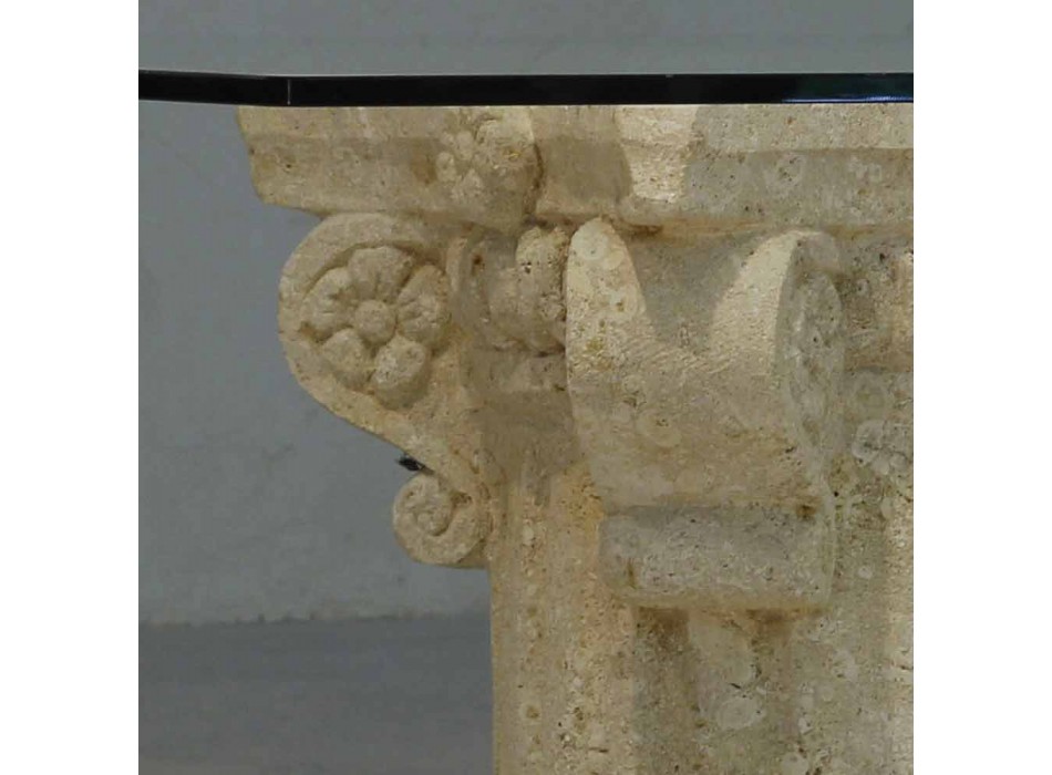 Espreguiçadeira contemporânea em pedra e cristal do design clássico Balos Viadurini