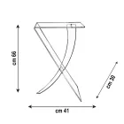 Mesa de centro em Plexiglass da Virgin Polymer Made in Italy - Elsa Viadurini