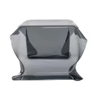 Mesa de centro de acrílico drapeada à mão feita na Itália - Pippo Viadurini