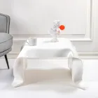 Mesa de centro de acrílico drapeada à mão feita na Itália - Pippo Viadurini