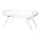 Mesa de Centro em Plexiglass Transparente ou com Madeira Design - Gesso Viadurini