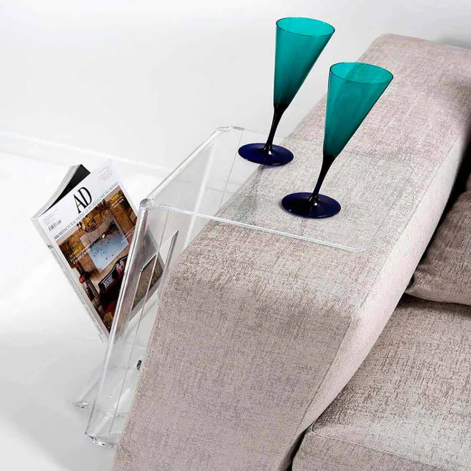 Mesa de centro em design transparente de PMMA Quero Vas Viadurini