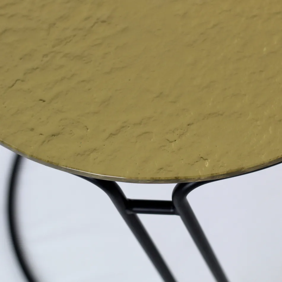 Mesa de centro de vidro e base redonda fabricada na Itália - Tullia Viadurini