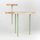 Mesa de centro moderna com tampo redondo de cinza feito na Itália - Velino Viadurini