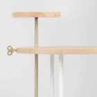 Mesa de centro moderna com tampo redondo de cinza feito na Itália - Velino Viadurini